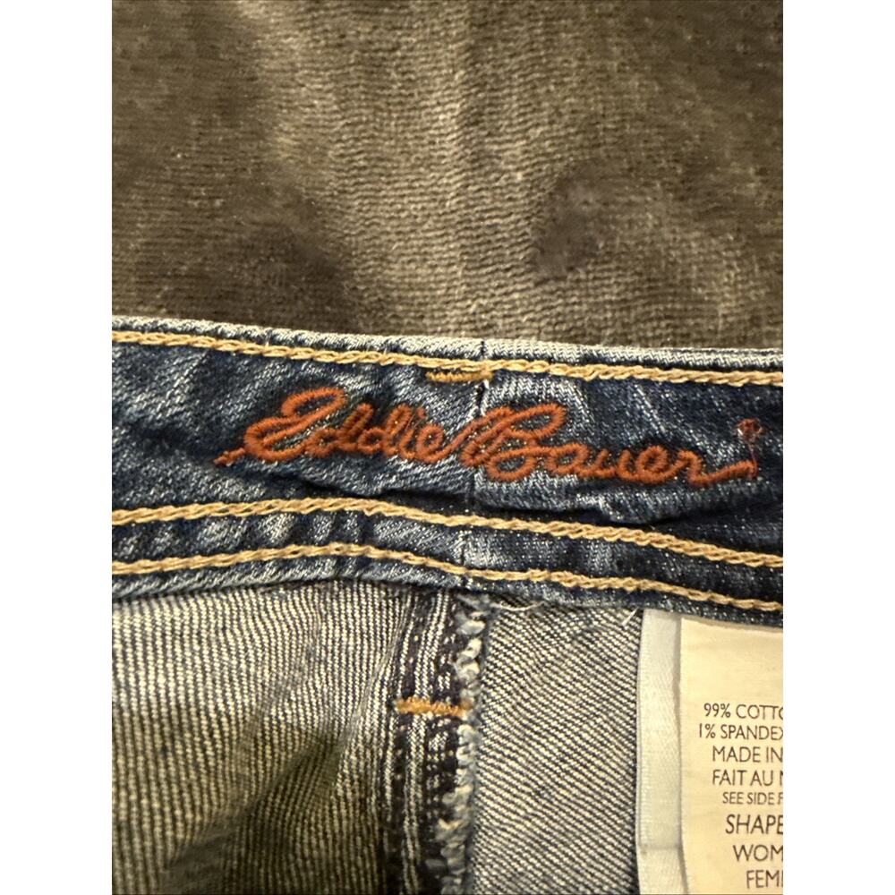 Eddie Bauer Women's Shaped Fit Bootcut Jeans Denim Blue Medium Wash Size 6 - Picture 12 of 16